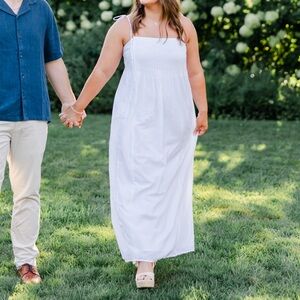 Abercrombie & Fitch White Maxi Dress